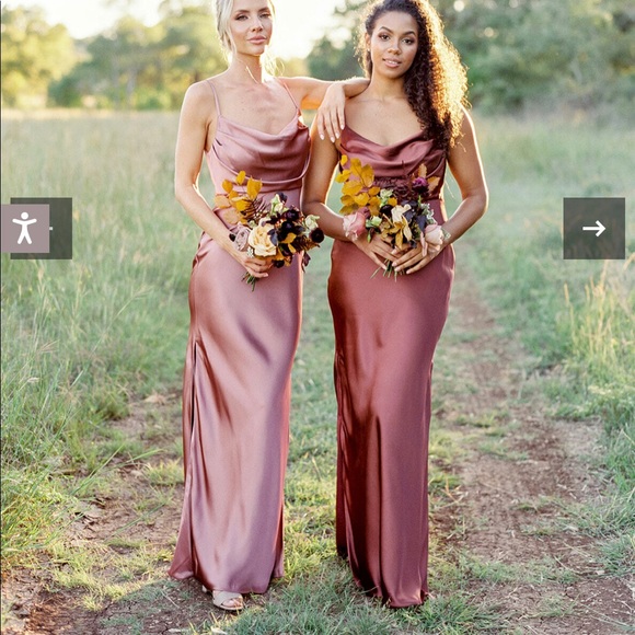 Revelry Bridesmaid Dress Taupe Never 